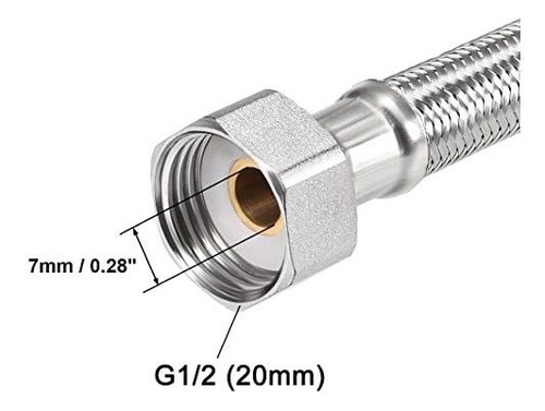 Conector De Línea De Suministro De Grifo G1/2 Hembra X G1/2