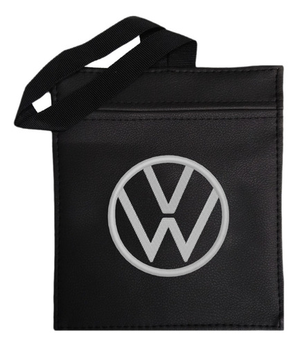 Bolsa  De Basura Para Carro Volkswagen Logo Nuevo Blanco