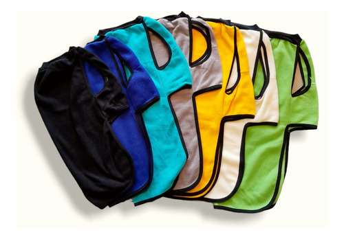 Chaleco Abrigo Polar Liso Coconao Chicos Y Medianos Azul 9