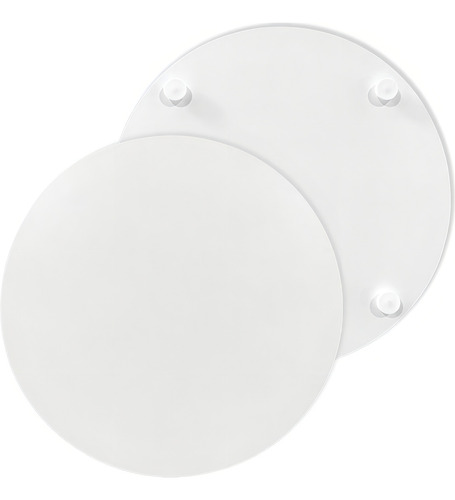 Kit C/ 4 Tabuleiros Em Mdf 6mm 20cm Bolos Tortas Confeitaria Cor Branco
