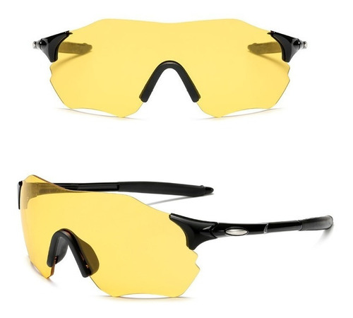Óculos De Sol Esportivo Masculino Feminino Ciclismo Corrida Cor Amarelo