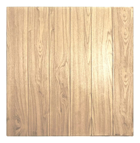 Placa Panel Revestimiento Pared Autoadhesiva Madera 70x70cm