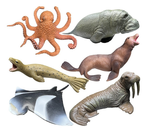 Figuras Animales Marinos 6 Piezas