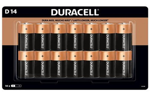 Pilas D 14 Duracell Coppertop Alcalinas Pack 14 Unidades