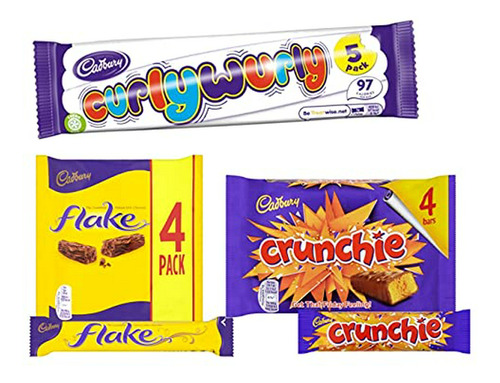 Barras De Chocolate - Chocolates Cadbury Variety Pack 4 Crun