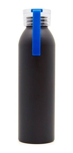 Imagen 1 de 7 de Botella Aluminio Tahg Alu 600 Ml Negro - Azul I Giveaway