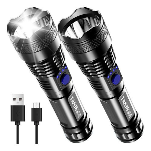 Linterna Led De Largo Alcance Súper Brillante Para