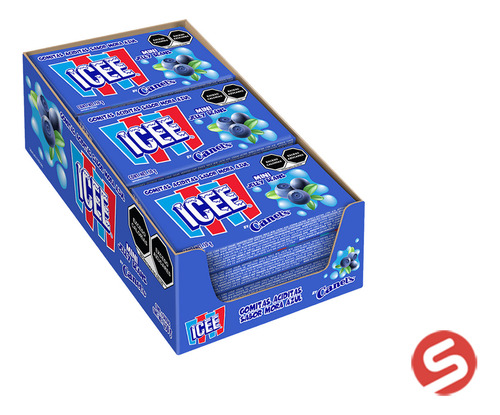 Mini Jelly Beans Sabor Icee Mora Azul Edicion Especial 9 Pzs