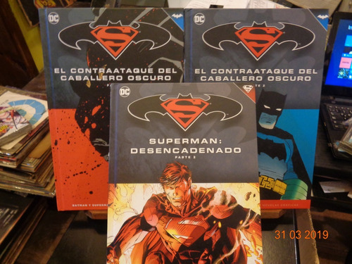 Batman Y Superman Comics Parte 1 Y 2 Lote De Tres Libros 