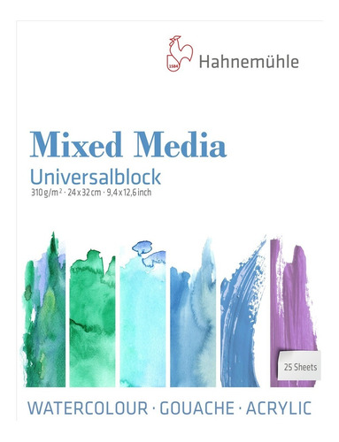 Block Hahnemuhle Mixed Media Universal 310g 24x32cm 25h