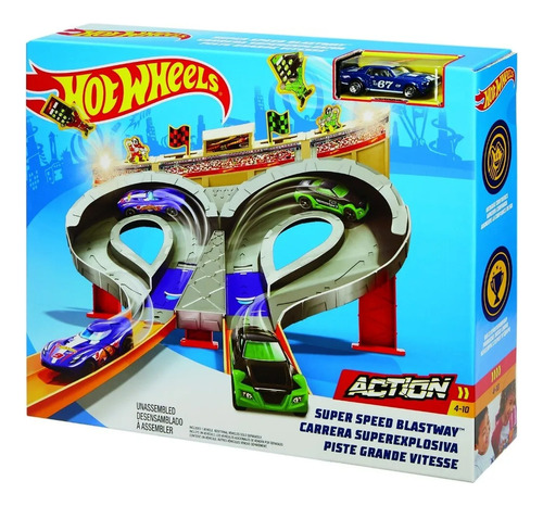 Pista Carrera Súper Explosiva Hot Wheels