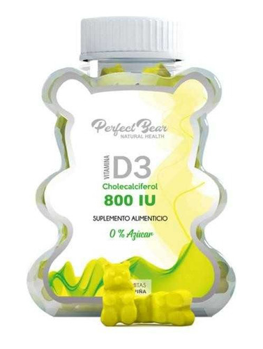 Suplemento Alimenticio Vitamina D3 800iu 60u Perfect Bear 