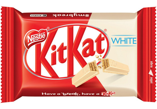 Imagen 2 de 6 de Chocolate Kit Kat Blanco White Nestle - Caja X24 Unidades