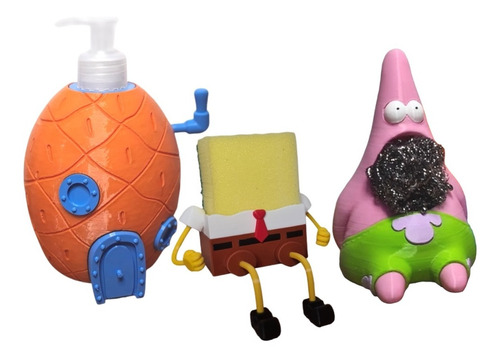 Set De Cocina Bob Esponja 3 Piezas