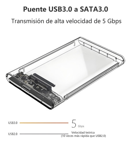 Hard Disk Case For Ssdusb 3.0 To Sata, 6 Gbps