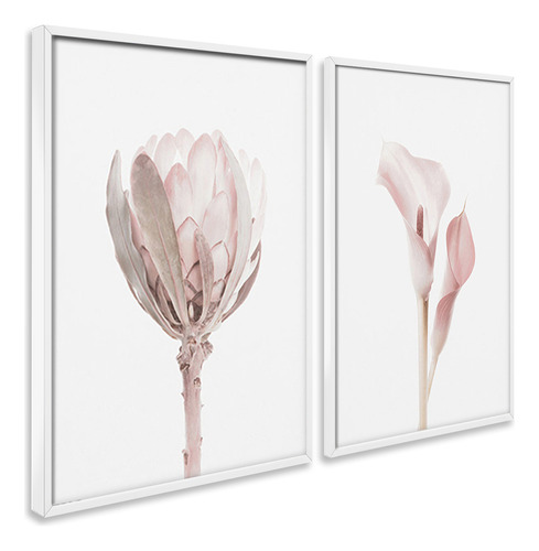 Quadro Decorativo  Flor Minimalista Floral Sala Hall Quarto