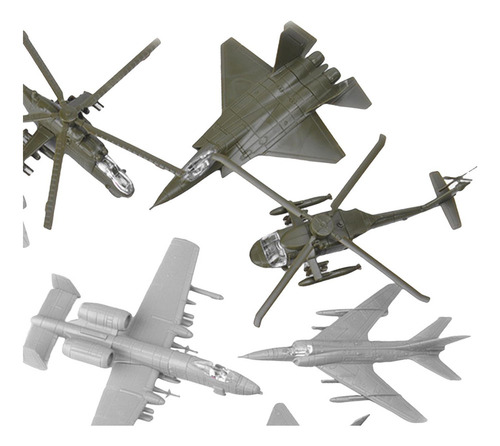 Db Quebra-cabeça De Avião Montado Diy De 8 Peças 4d Fighter