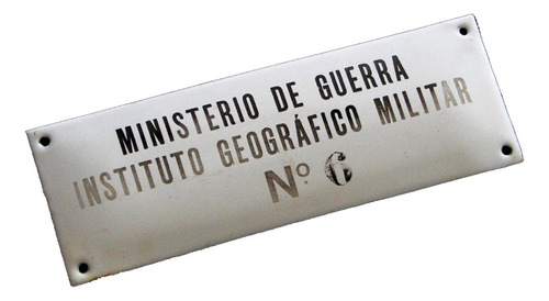 ¬¬ Cartel Enlozado Antiguo / Ministerio De Guerra Zp