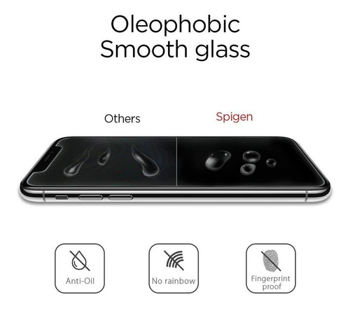 Combo Estuche Vidrio Spigen Liquid Air iPhone XS Max