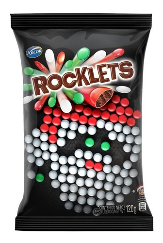 Rocklets Confites X120g Golosina Chocolate 