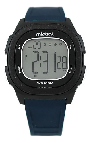 Reloj Mistral Gdm-009 Cronómetro Timer Alarma Fecha 100m Wr 