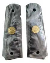 Comprar Cachas Nacaradas Negras Con Moneda Letras Colt  1911 38 45