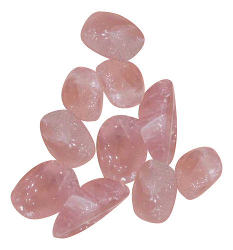 Pedras De Cascalho De Cristal Caído Rosa 100g Para Artesanat