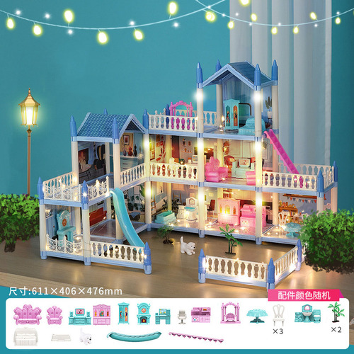Casa De Muñecas Con Luces Led For Niñas
