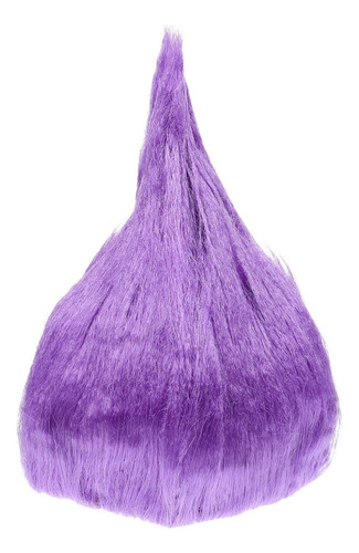 Peluca Morada De Carnaval Con Forma De Llama Para Cosplay, F