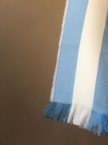 Bufanda X5 Uni Argentina Chalina Celeste Y Blanca 25 De Mayo Celeste Rayas Único