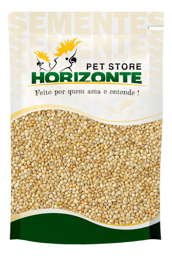 Painço Comum Nacional 2kg Horizonte Semente Limpa Pássaros