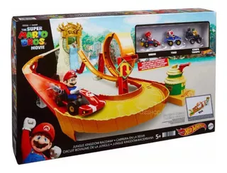 Hot Wheels Mario Kart Pista De Juguete Carrera En La Selva