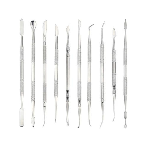10pcs Stainless Steel Clay Sculpting Set Wax Carving Po...