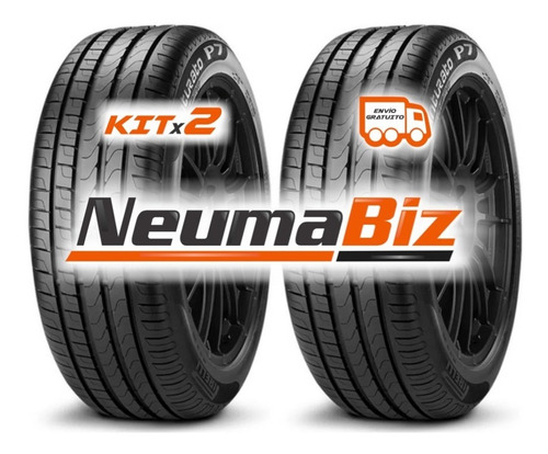 Imagen 2 de 4 de Kit X 2 Pirelli 205/45 R17 88v Cinturato P7 Neumabiz