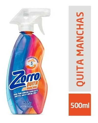 Quita Manchas Para Ropa Zorro Gatillo X 500ml Mayor Poder