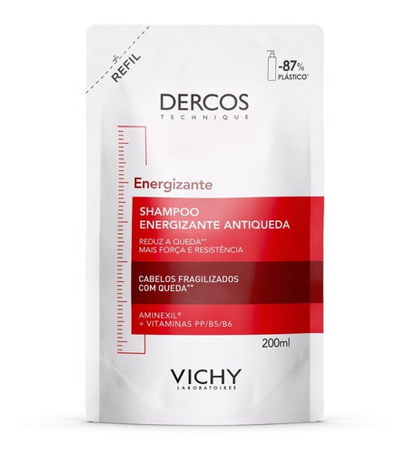 Refil Shampoo Vichy Dercos Energizante Com 200ml - Full