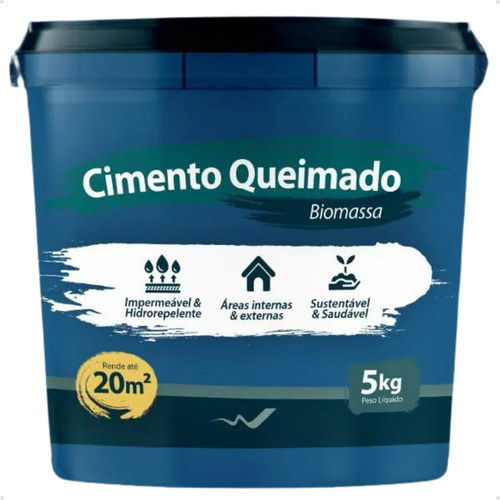Cimento Queimado Biomassa 5kg - Rende Até 20m² (21 Cores)