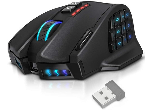 Mouse Inalámbrico Utechsmart Venus Pro Rgb Mmo Gaming Mouse