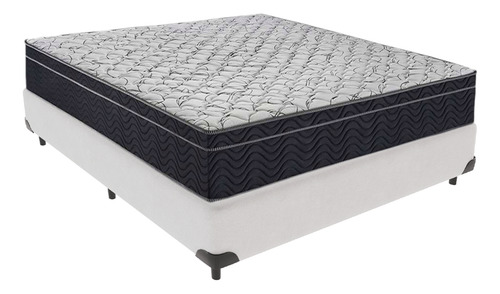 Cama Box Branco Colchão Airtech 150 Espuma D45 Viúvo Ortobom