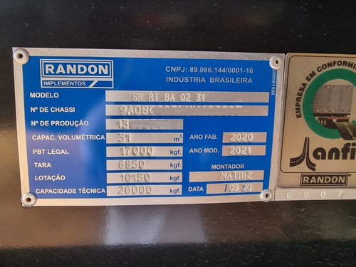 Imagem 11 de 15 de Rodocaçamba Com Doly Randon Ano 2020/2021 Bitremzão