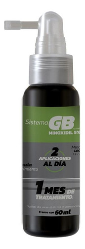 Tratamiento Capilar Sistema Gb Minoxidil 5% De 60 Ml