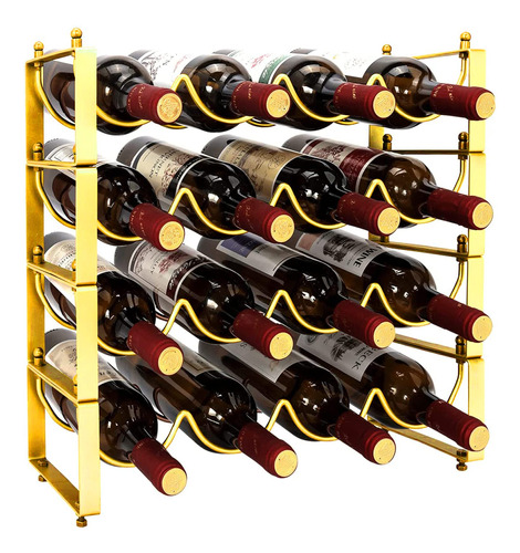 Tonlea Soporte Para Botellas De Vino De 4 Niveles, Almacenam