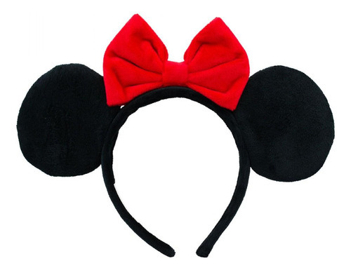 Tiara Laço Vermelho Orelhas Pretas Minnie - Disney