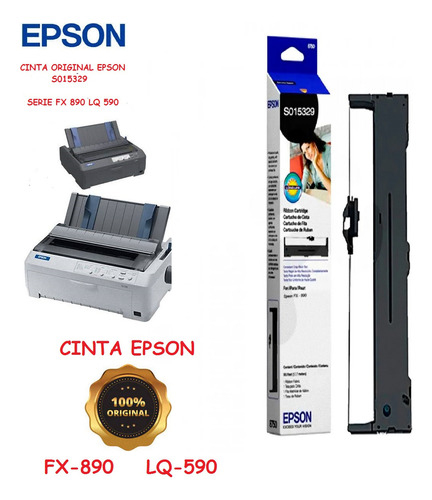  Cinta Epson Original Impresora Fx-890 Lq-590