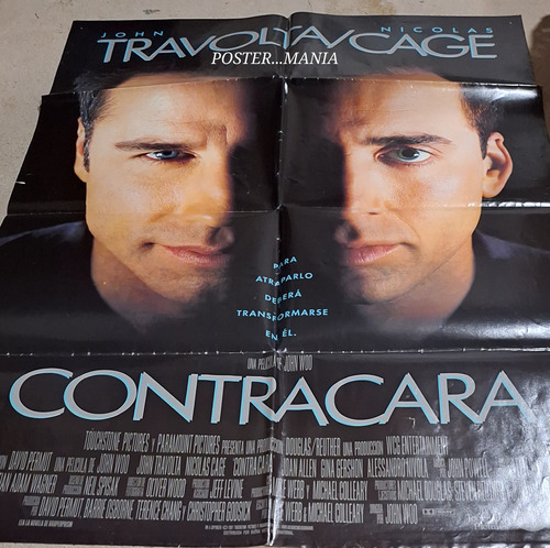 Poster Contracara - Travolta/cage  Original  