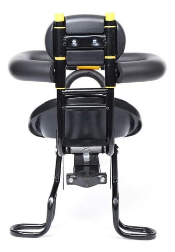Asiento Delantero Bicicleta Universal Para Niños Pequeños Color Negro