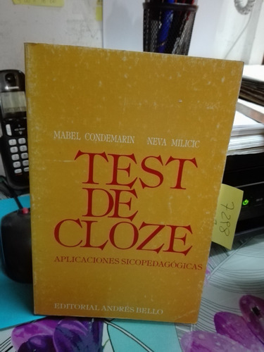 Test De Cloze // Condemarin C2 (Usado)