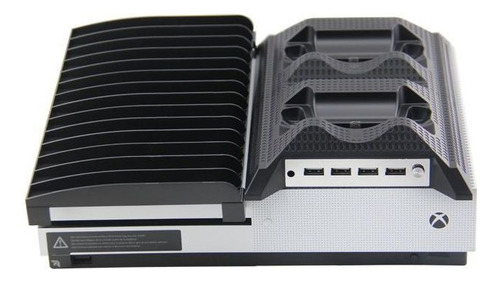 Cooler Compatível Xbox One Slim Suporte Carregador Hub 4 Usb