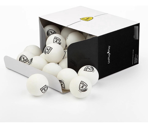 Pelotas De Ping Pong 4 Estrellas Estándar De Plástico Abs Blanco