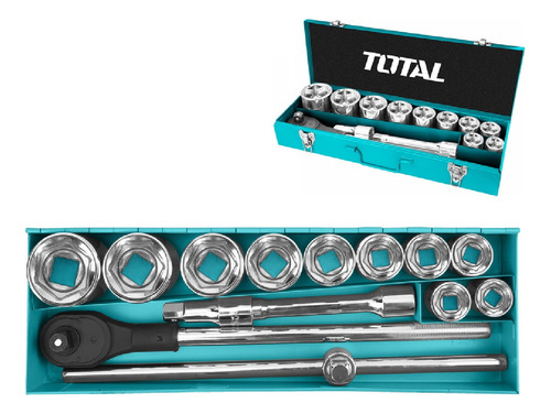 Set Dados Total 3/4 Llave De Impacto 15 Dados Nro 30 - 60mm